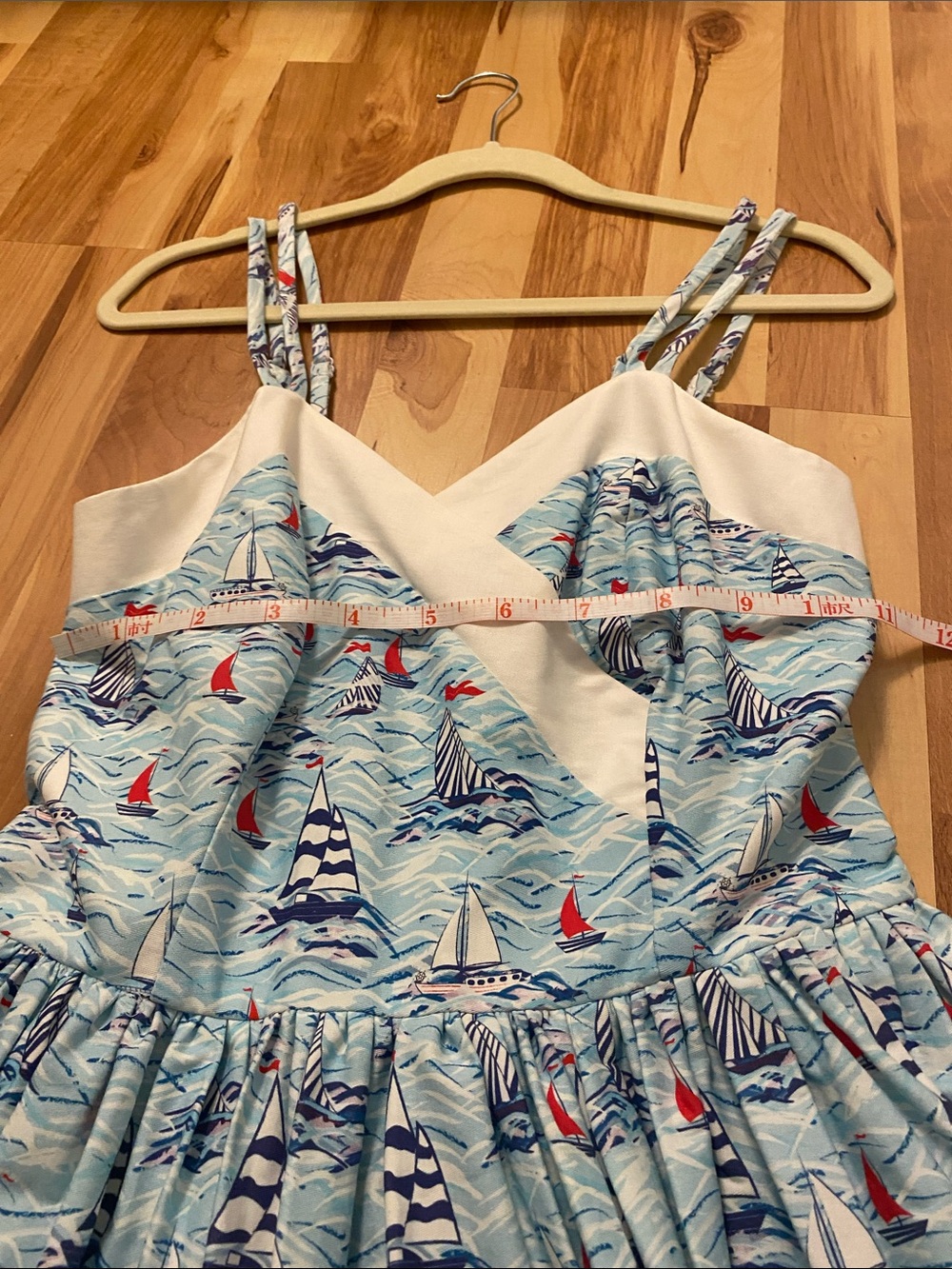 Unique Vintage Sailboat/Nautical Print dress - Picture 12 of 13